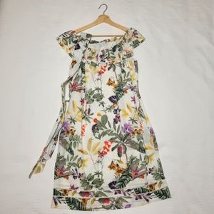 Ivanka Trump Tropical Floral Summer Dress, Medium